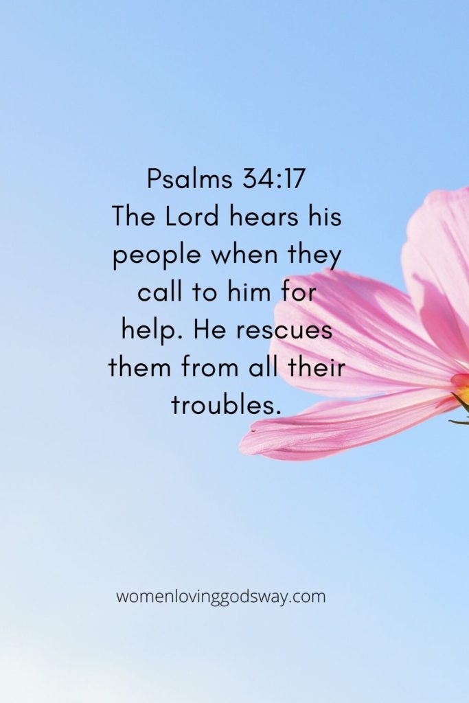 God hears your call for help