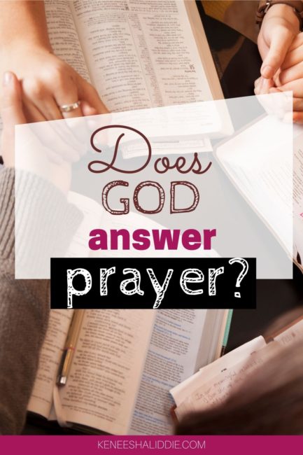 God can answer prayer.